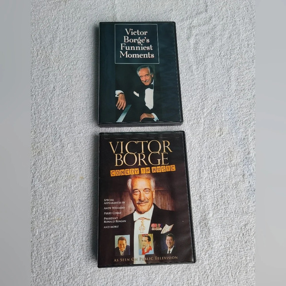 Two Victor Borge Comedy DVDs Victor Borge's Funniest Moments and Comedy in Music - Picture 1 of 3
